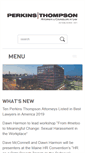 Mobile Screenshot of perkinsthompson.com